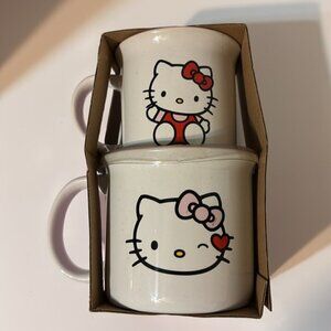 Hello Kitty big and little 2pc mug set Brand new in box
